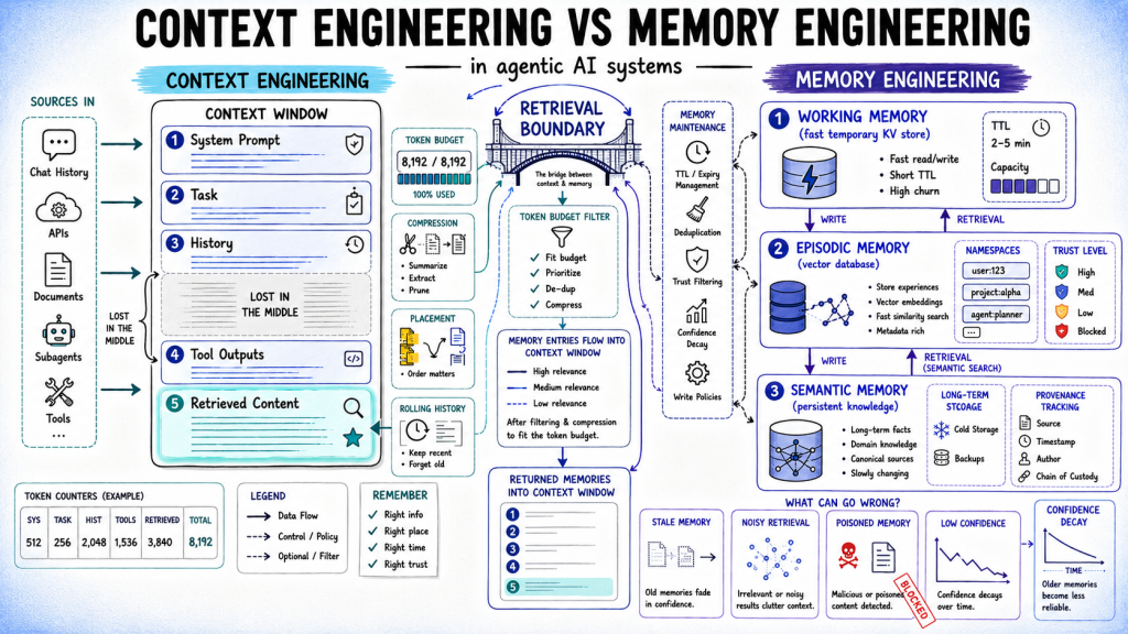 🧠 تفاوت حیاتی Context و Memory در ایجنت‌های هوش مصنوعی!