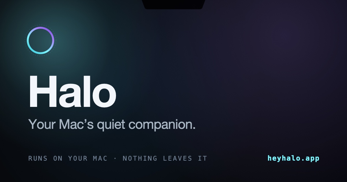 🚀 دستیار هوشمند اختصاصی برای مک شما: Halo