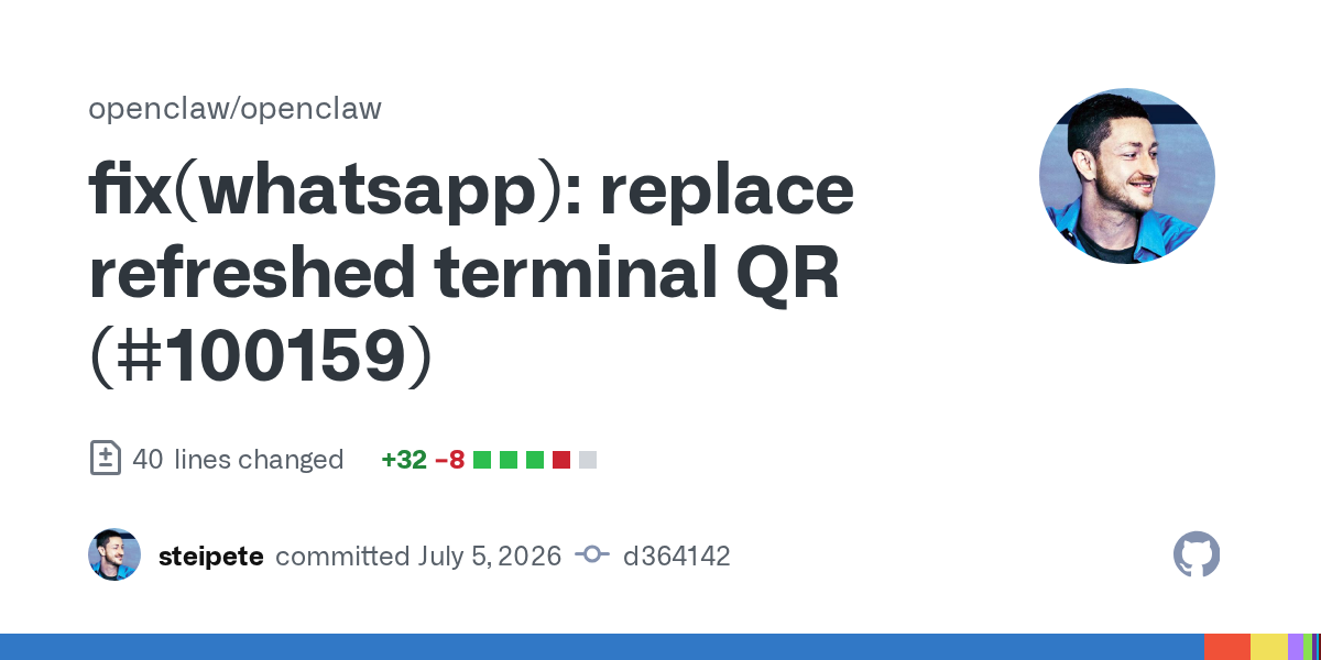 fix(whatsapp): replace refreshed terminal QR (#100159)