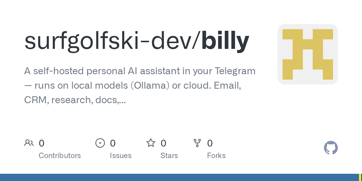 🤖 بیلی (Billy)؛ دستیار هوشمند شخصی شما در تلگرام