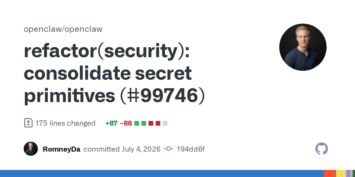 🛡️ ارتقای امنیت در مدیریت داده‌های حساس (Secret Primitives)