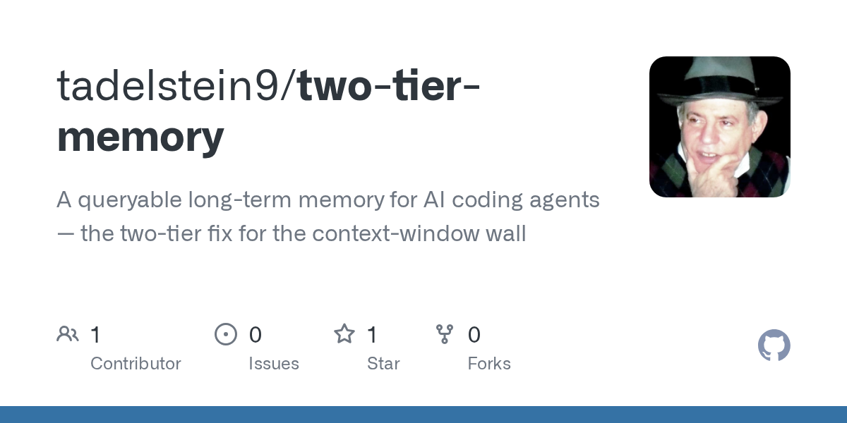 🚀 ارتقای حافظه ایجنت‌های برنامه‌نویس با ابزار جدید Two-Tier Memory