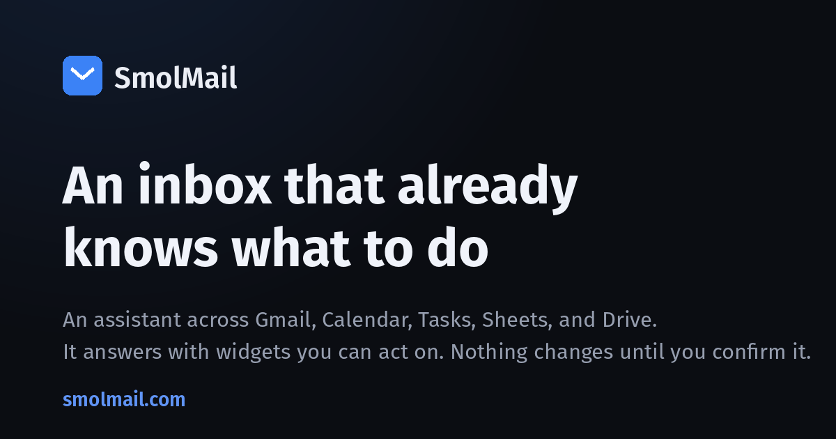 📧 پایان ایمیل‌های طولانی با SmolMail! 🤖✨