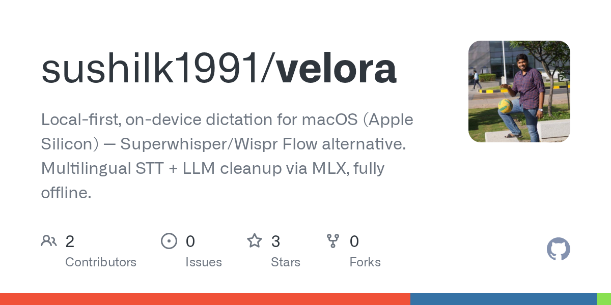 🎙️ دیکته صوتی کاملاً آفلاین روی مک با Velora!