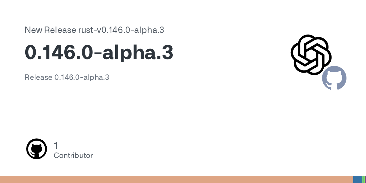 🚀 به‌روزرسانی جدید: انتشار نسخه 0.146.0-alpha.3