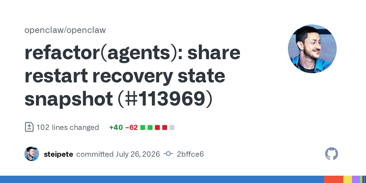 🚀 ارتقای پایداری ایجنت‌های هوش مصنوعی: بهبود مدیریت وضعیت در بازیابی سیستم