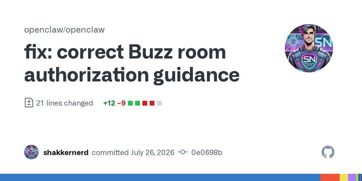🚀 اصلاح دسترسیها در سیستم Buzz Room