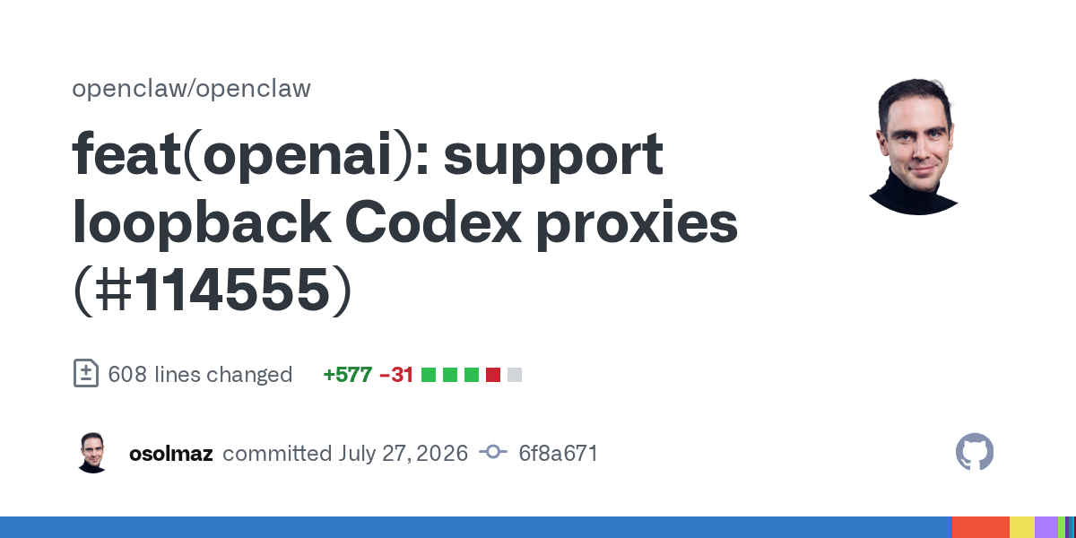 🛠 ارتقای قابلیت‌های فنی در OpenAI؛ پشتیبانی از پروکسی‌های Codex