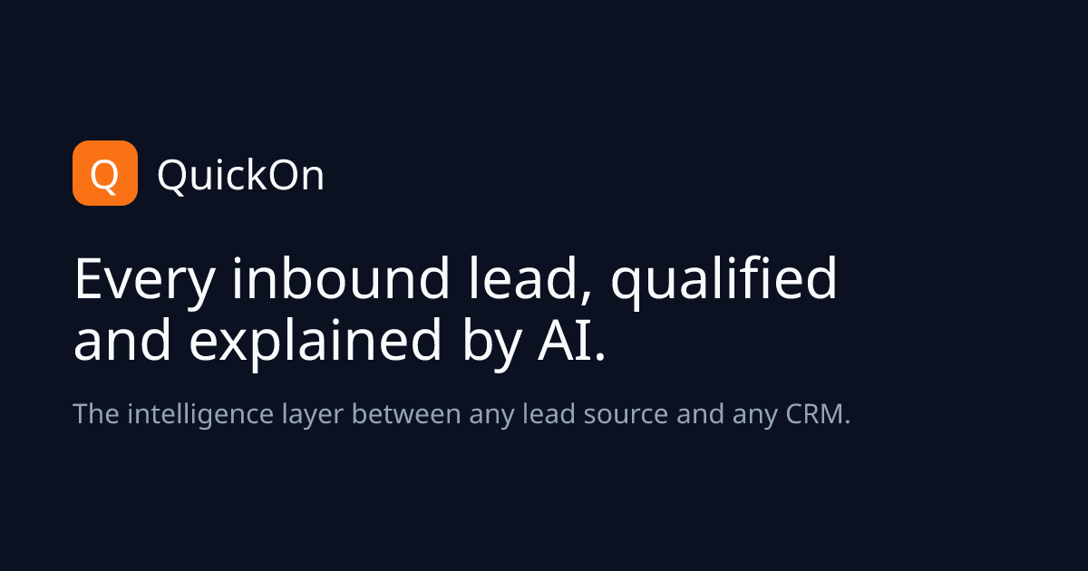🚀 بهره‌وری بیشتر در فروش؛ معرفی QuickOn برای تحلیل لیدهای B2B