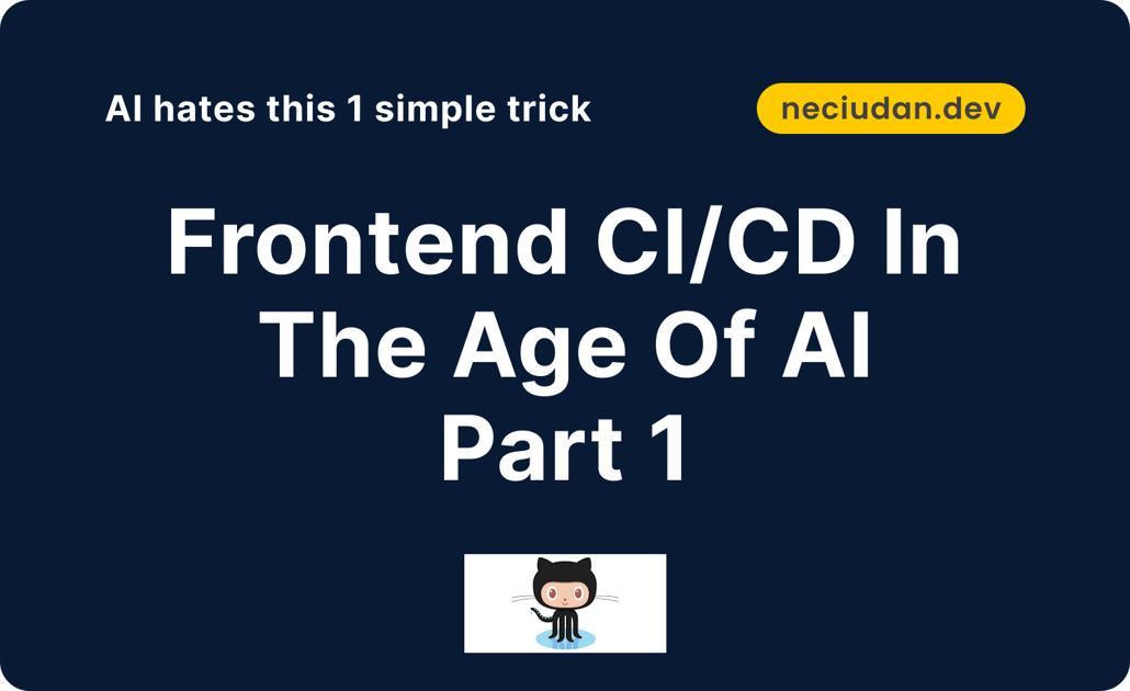 🚀 آینده فرانت‌اند؛ CI/CD در عصر هوش مصنوعی