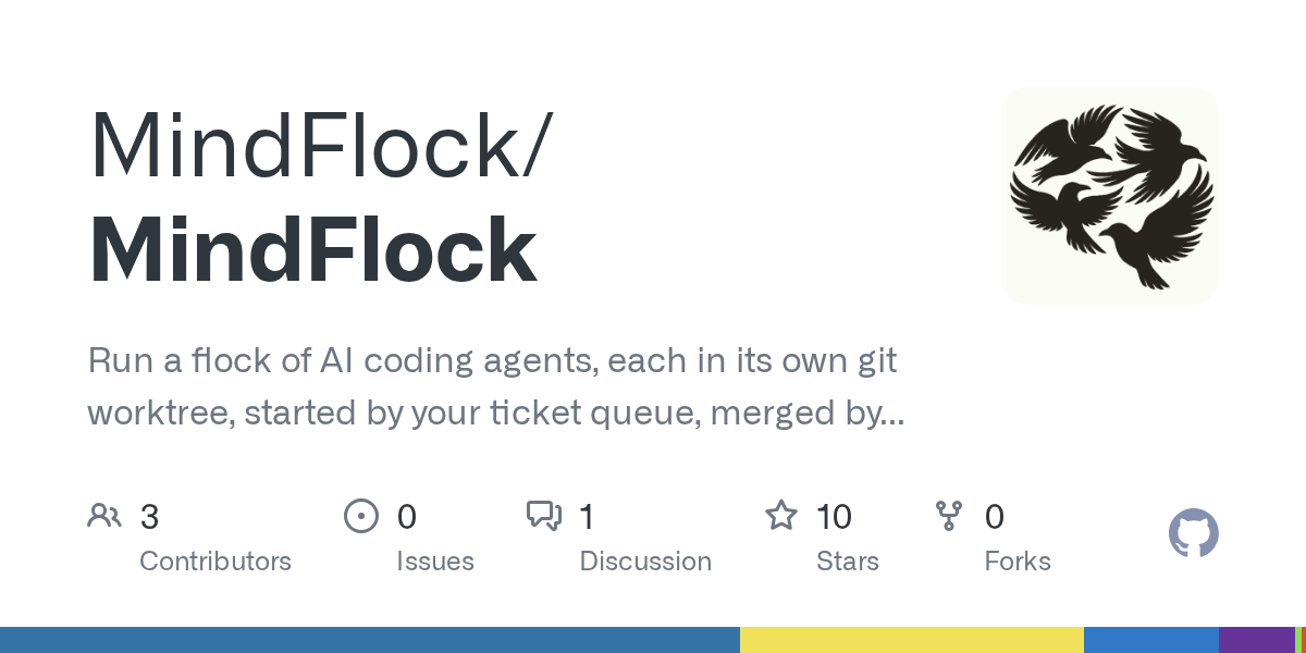 🚀 معرفی MindFlock: قدرت ایجنت‌های کدنویسی موازی در گیت!